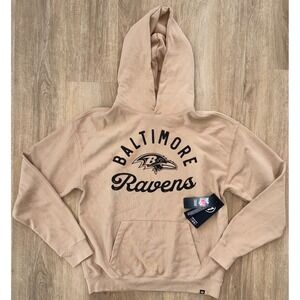 NWT Men's Baltimore Ravens 47 Brand Hoodie - Small - Sand